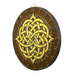 Infinite Harmony: Sacred Mandala Celtic Symbol Art Dartboard