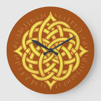 Infinite Harmony: Sacred Mandala Celtic Symbol Art Large Clock