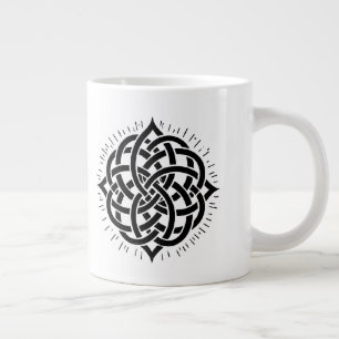 Infinite Harmony: Sacred Mandala Celtic Symbol Art Large Coffee Mug