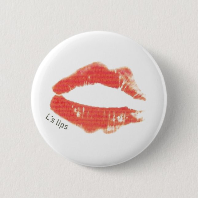 Infinite L Kiss mark Button (Front)
