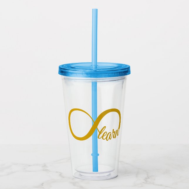 Infinite Learning Acrylic Tumbler (Front)