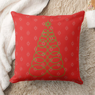Infinite Love Christmas Tree - Green&Red Cushion