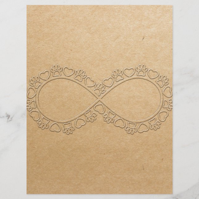 Infinite Love Dog Paw Print (Front)
