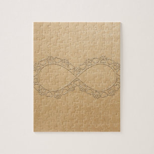 Infinite Love Dog Paw Print Jigsaw Puzzle