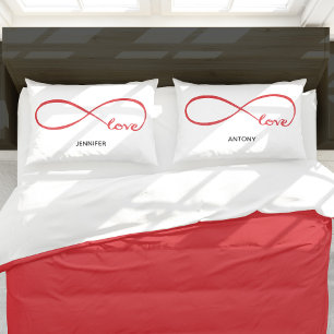 Infinite Love His and Hers Pillowcase