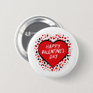 Infinite Love on Valentine's Day 6 Cm Round Badge