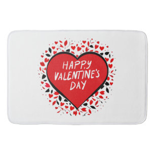 Infinite Love on Valentine's Day Bath Mat