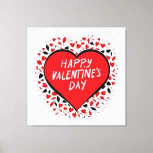 Infinite Love on Valentine's Day Canvas Print