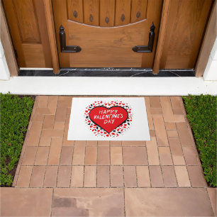 Infinite Love on Valentine's Day Doormat