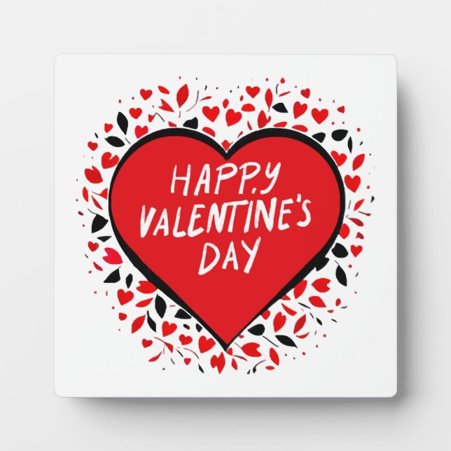 Infinite Love on Valentine's Day Plaque (Front)