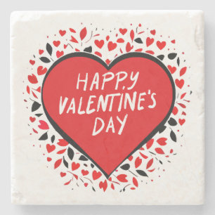 Infinite Love on Valentine's Day Stone Coaster