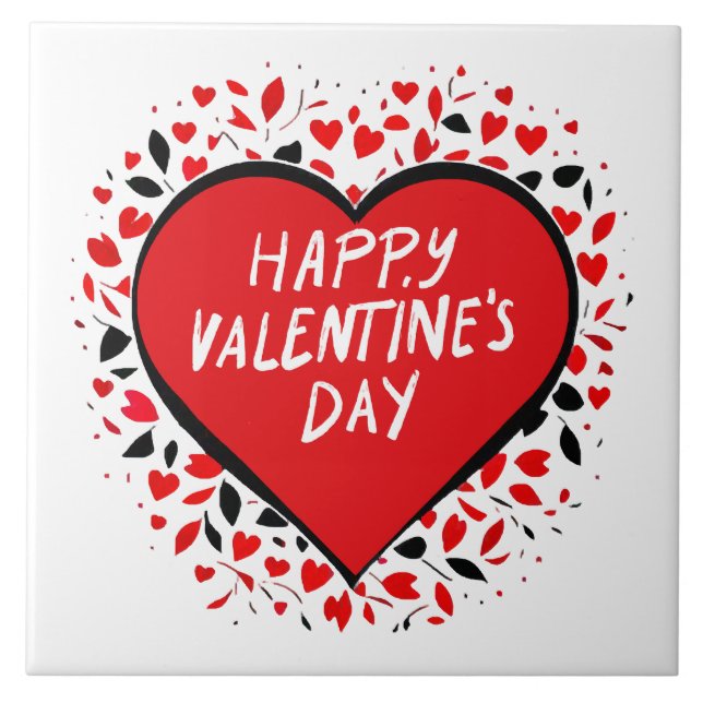 Infinite Love on Valentine's Day Tile (Front)