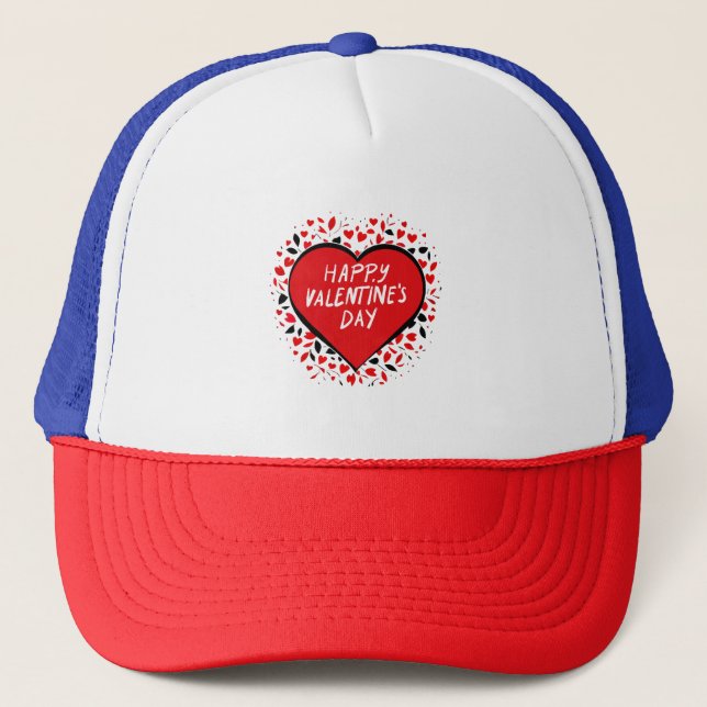 Infinite Love on Valentine's Day Trucker Hat (Front)