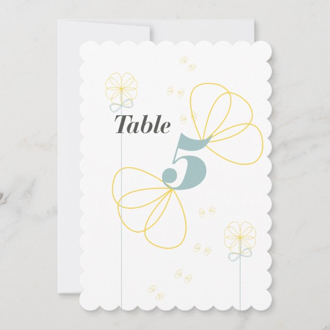 Infinite Love Wedding Table Card (Front)