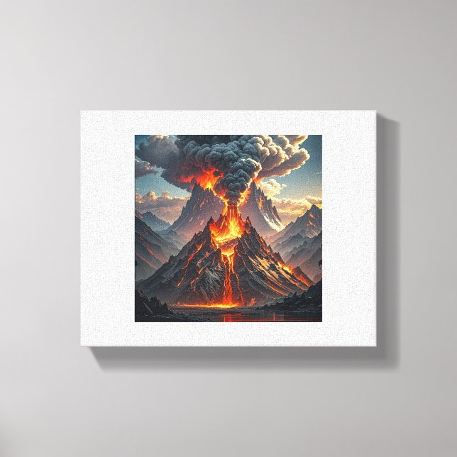  Infinite Luxury: Colourful Loops Canvas Print (Front)