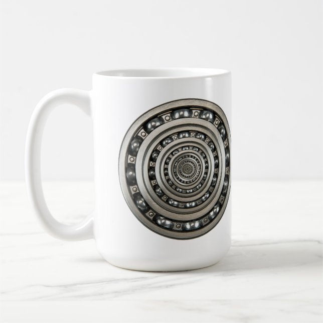 Infinite Meta Speed Race Bearings Coffee Mug (Left)