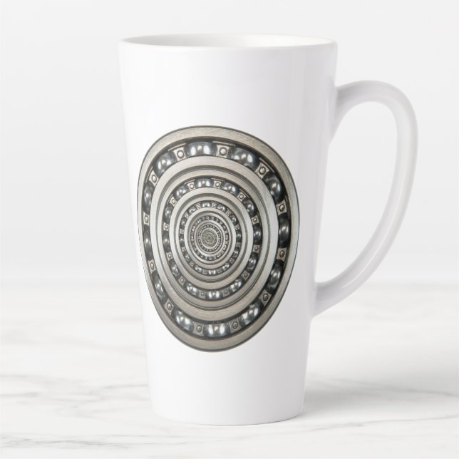 Infinite Meta Speed Race Bearings Latte Mug (Right)