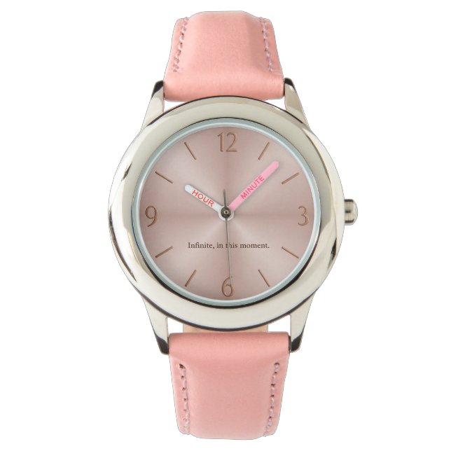 Infinite Moment Watch — Blush Edition (Front)