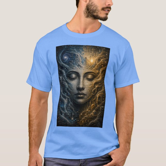 Infinite Mosaic Illusion  T-Shirt (Front)