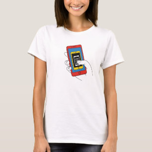 Infinite Phone Loop Cartoon Funny Gift T-Shirt