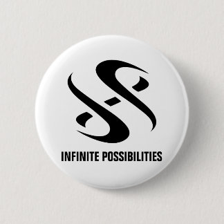 INFINITE POSSIBILITIES 6 CM ROUND BADGE