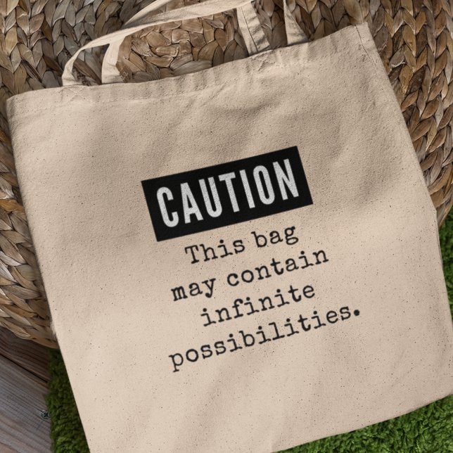 Infinite Possibilities Inspirational Gift Tote Bag (Shop now and redefine what's possible! )