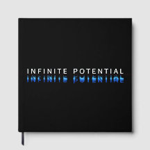 "Infinite Potential" Glitch Art Dark Poster
