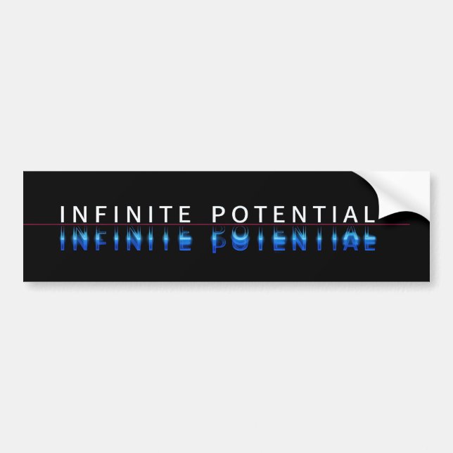 Infinite Potential Glitch Bumper Sticker (Front)