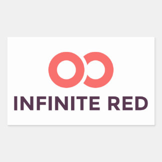 Infinite Red logo Rectangular Sticker