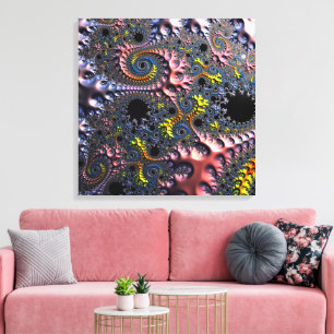 Infinite Spiral Realms Canvas Print