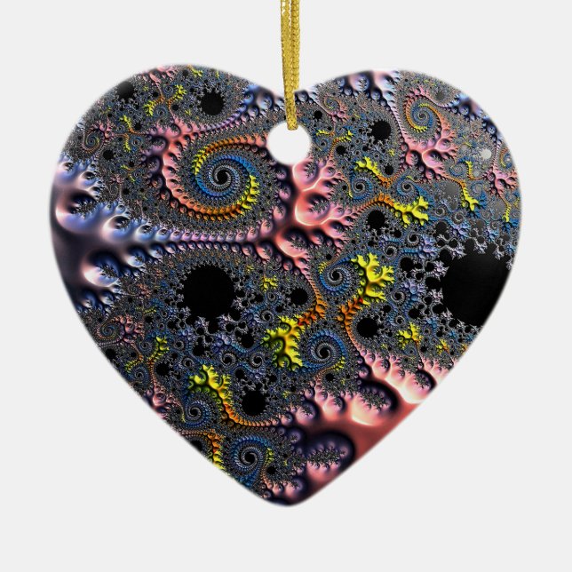 Infinite Spiral Realms Ceramic Tree Decoration (Front)