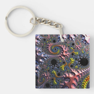 Infinite Spiral Realms Key Ring
