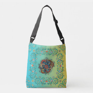 Infinite Splendour Ornate Mandala Floral Crossbody Bag