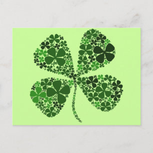 Infinitely Lucky Four-leaf Clover Postcard