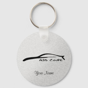 Infiniti G35 Coupe Silhouette Key-Chain (Silver) Key Ring
