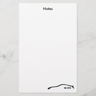 Infiniti G35 Coupe Stationary Stationery
