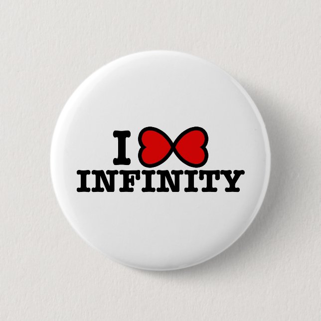 Infinity 6 Cm Round Badge (Front)