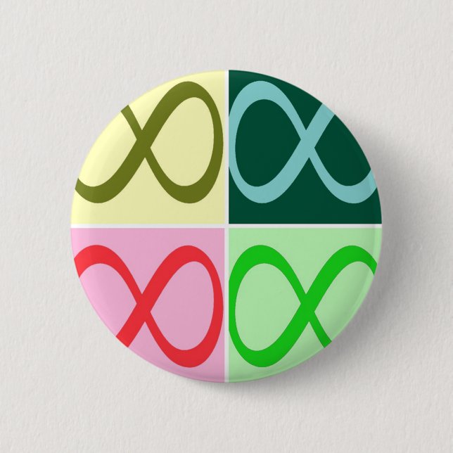 Infinity and Beyond 6 Cm Round Badge (Front)