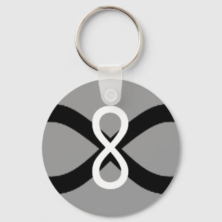 Infinity Black&White Keychain
