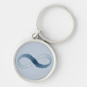Infinity Blue Keychain