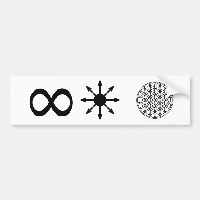Infinity Chaos Life Bumper Sticker (Front)
