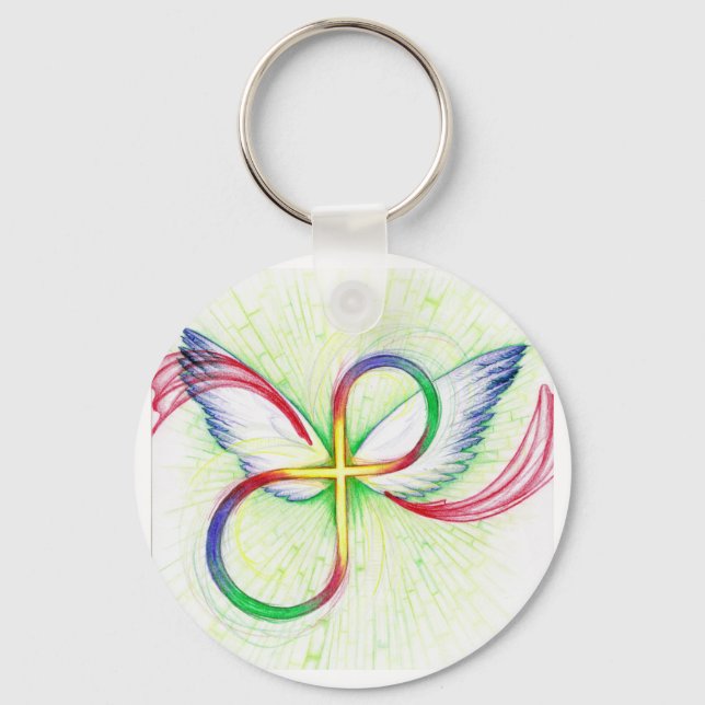 Infinity Cross Key Ring (Front)