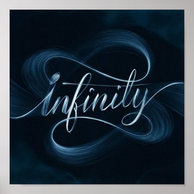 Infinity - English Calligraphy Poster (Front)