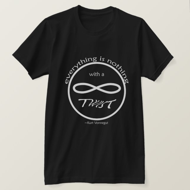 Infinity Everything Nothing Black T-shirt (Design Front)