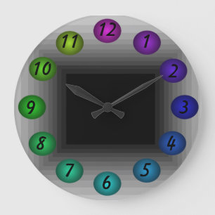 Infinity Floating 3D Colours Design Wall Clock 30r