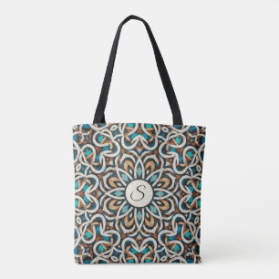 Infinity Flower Mandala Tote Bag