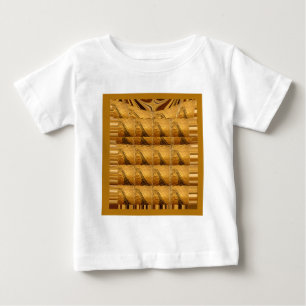 Infinity Golden Giraffe Animal Motif Art Print Baby T-Shirt