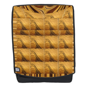 Infinity Golden Giraffe Animal Motif Art Print Backpack