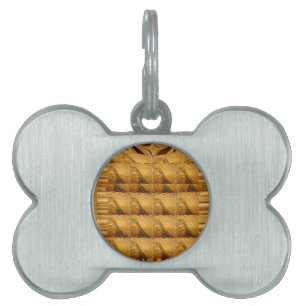 Infinity Golden Giraffe Animal Motif Art Print Pet Tag