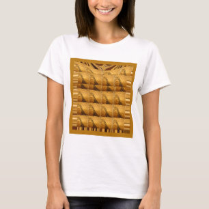 Infinity Golden Giraffe Animal Motif Art Print T-Shirt